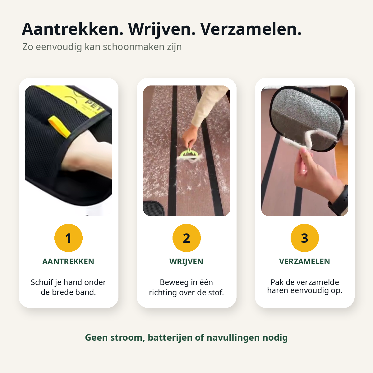PetSweep™ Pro – Elektrostatische Dierenhaar Handschoen