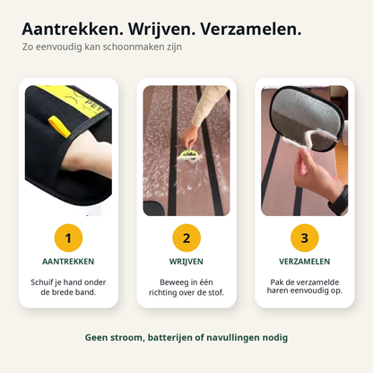 PetSweep™ Pro – Elektrostatische Dierenhaar Handschoen