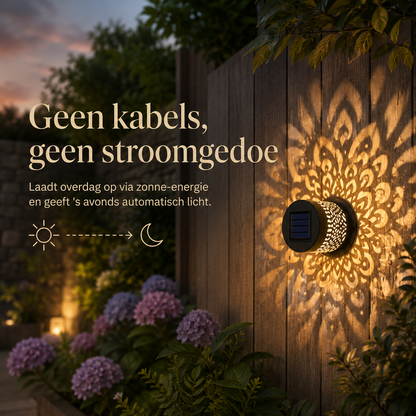 MandaGlow™ Pro – Solar Mandala Tuinlamp l Verander een donkere, saaie buitenplek in een sfeervolle blikvanger – zonder kabels, stopcontact of gedoe