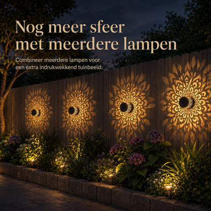 MandaGlow™ Pro – Solar Mandala Tuinlamp l Verander een donkere, saaie buitenplek in een sfeervolle blikvanger – zonder kabels, stopcontact of gedoe