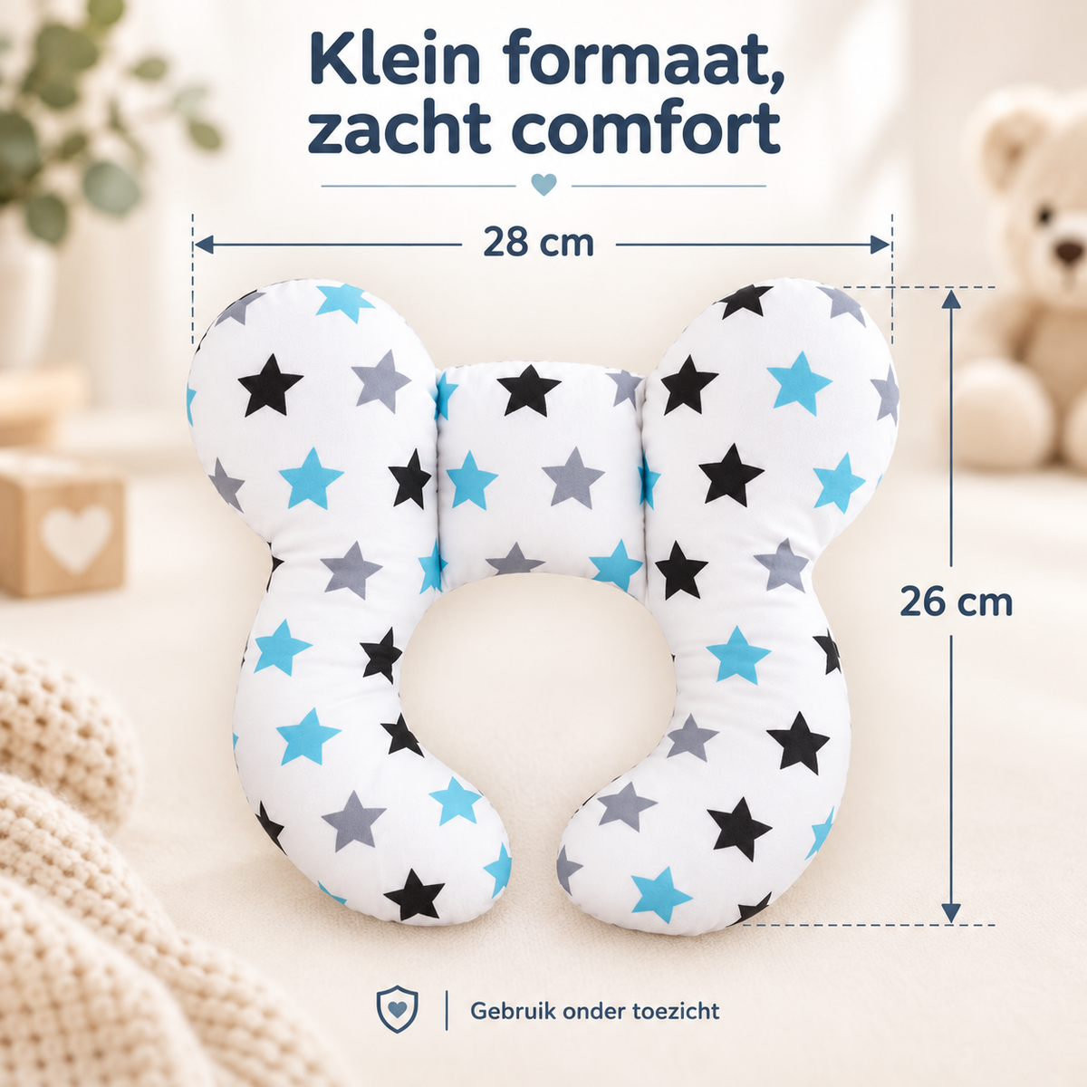 NestEase™ Pro – Zachte steun voor hoofd & nek, meer comfort onderweg