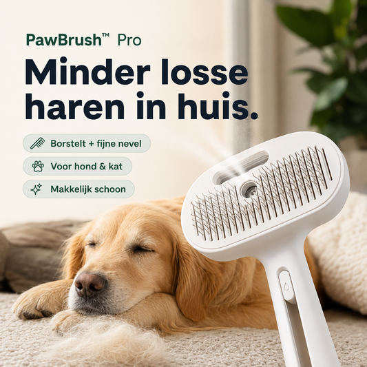 PawBrush™ Pro l  Minder losse haren in huis, meer gemak bij elke borstelbeurt