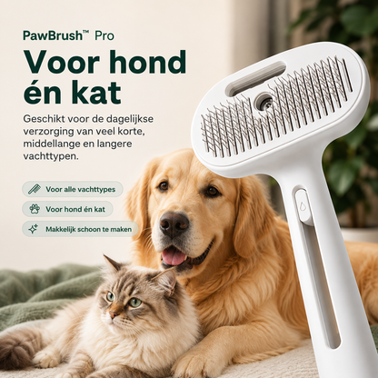 PawBrush™ Pro l  Minder losse haren in huis, meer gemak bij elke borstelbeurt