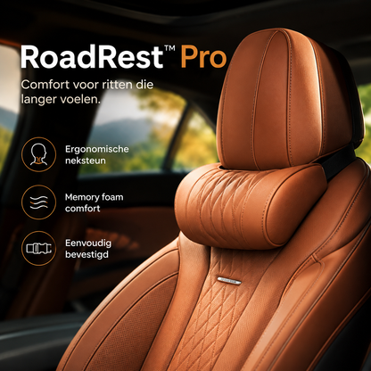 RoadRest™ Pro l Vult de ruimte achter je nek voor comfortabelere autoritten