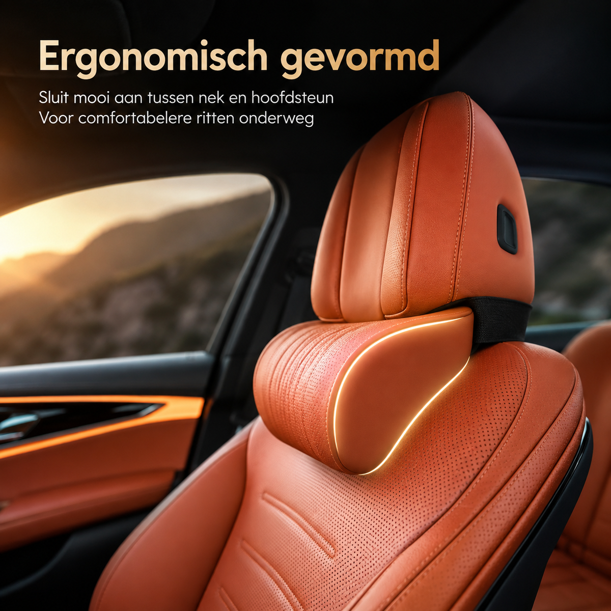 RoadRest™ Pro l Vult de ruimte achter je nek voor comfortabelere autoritten