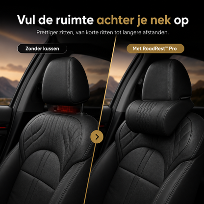 RoadRest™ Pro l Vult de ruimte achter je nek voor comfortabelere autoritten