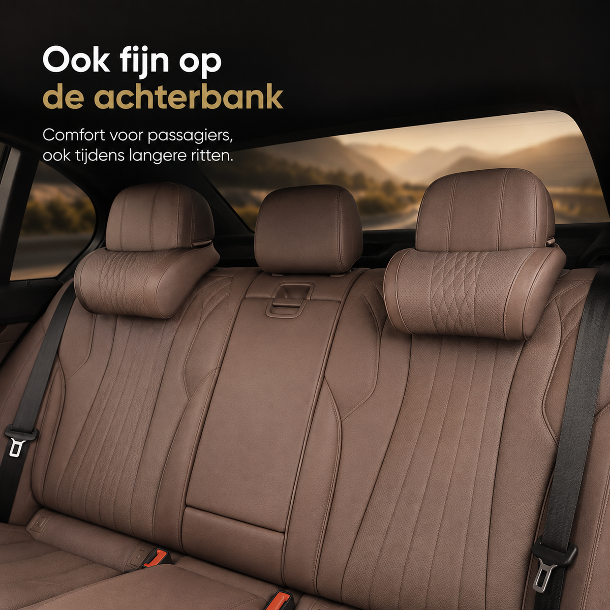 RoadRest™ Pro l Vult de ruimte achter je nek voor comfortabelere autoritten
