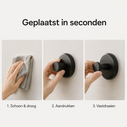 GripLock™ Pro – Vacuümhaak Zonder Boren