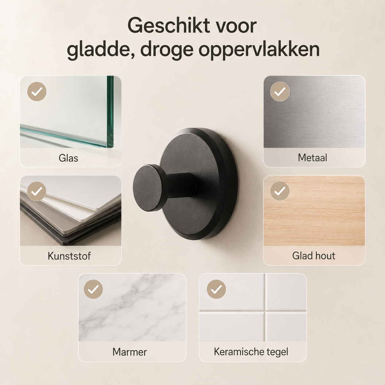 GripLock™ Pro – Vacuümhaak Zonder Boren
