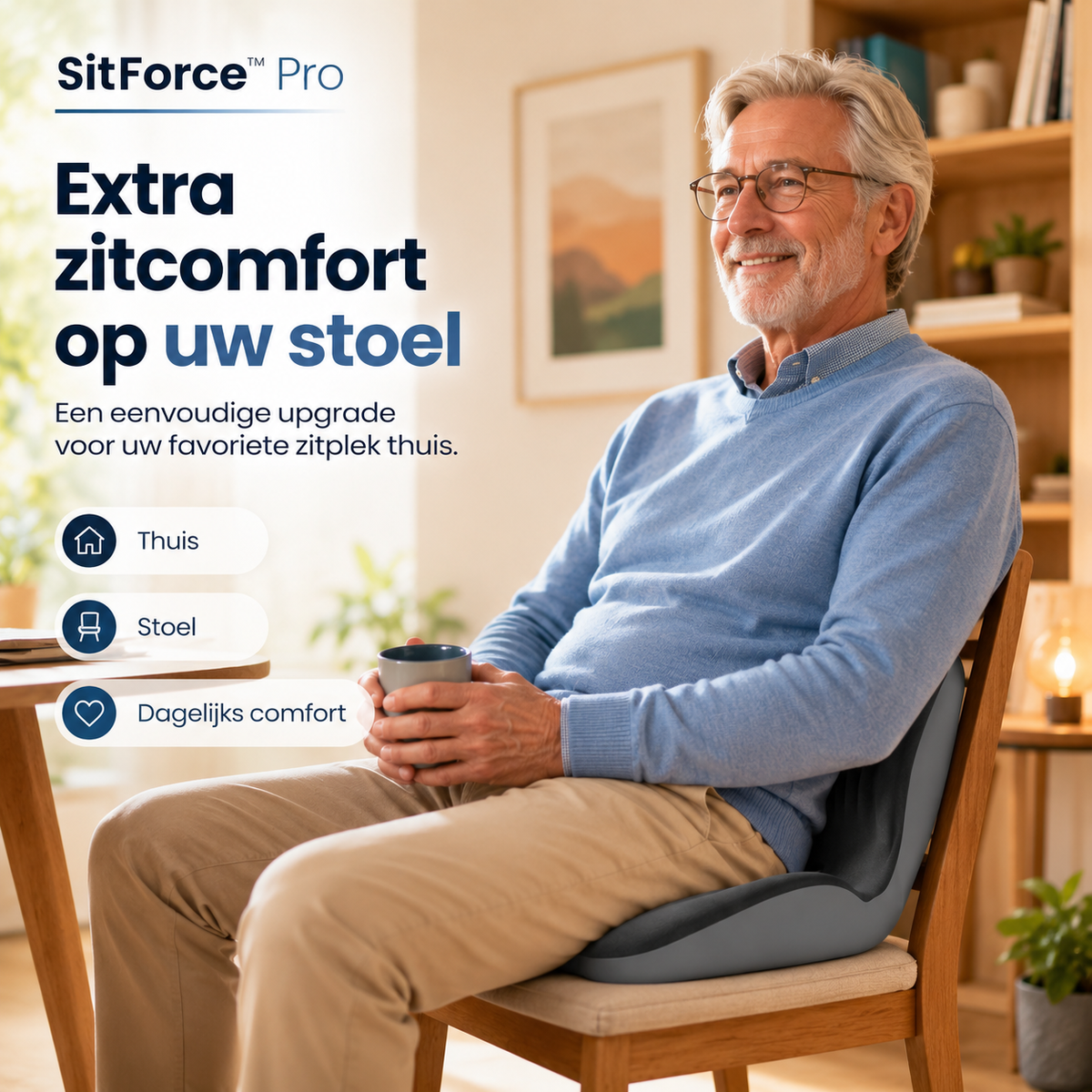SitForce™ Pro l Maakt lang zitten merkbaar comfortabeler
