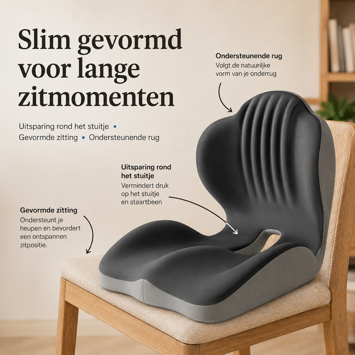 SitForce™ Pro l Maakt lang zitten merkbaar comfortabeler