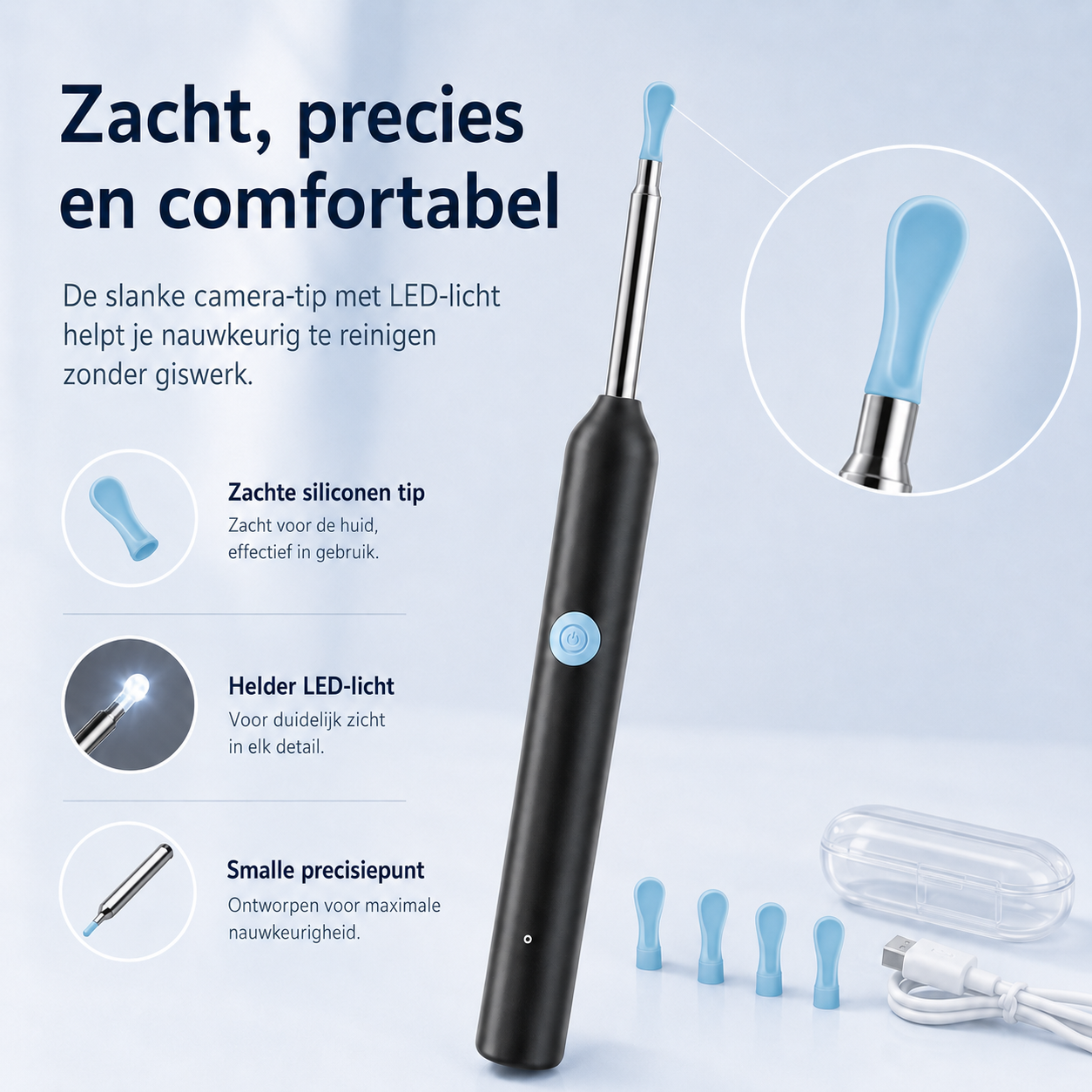 ClearScope™ Pro l Geen blind gepriegel meer – zie live waar vuil zit en reinig nauwkeuriger voor een zichtbaar schoner resultaat.