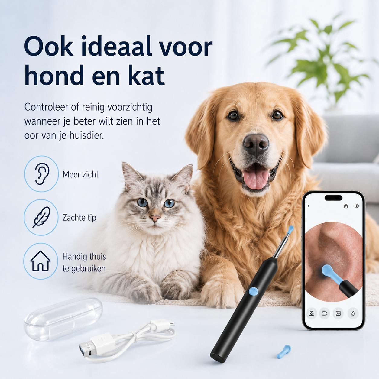 ClearScope™ Pro l Geen blind gepriegel meer – zie live waar vuil zit en reinig nauwkeuriger voor een zichtbaar schoner resultaat.