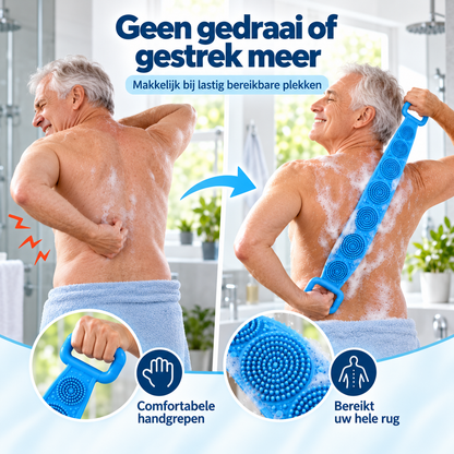 BackEase™ Pro | Siliconen Rug Scrubber | Minder draaien, bereik moeiteloos uw rug, schouders en benen