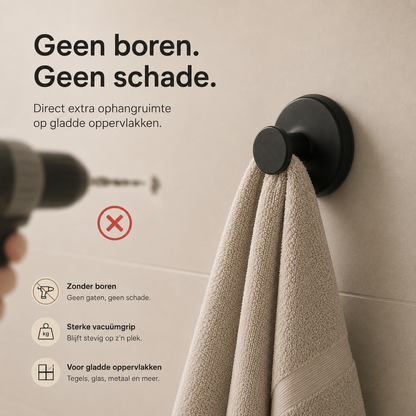 GripLock™ Pro – Extra ophangruimte zonder gaten, schroeven of gedoe l 1+1 GRATIS