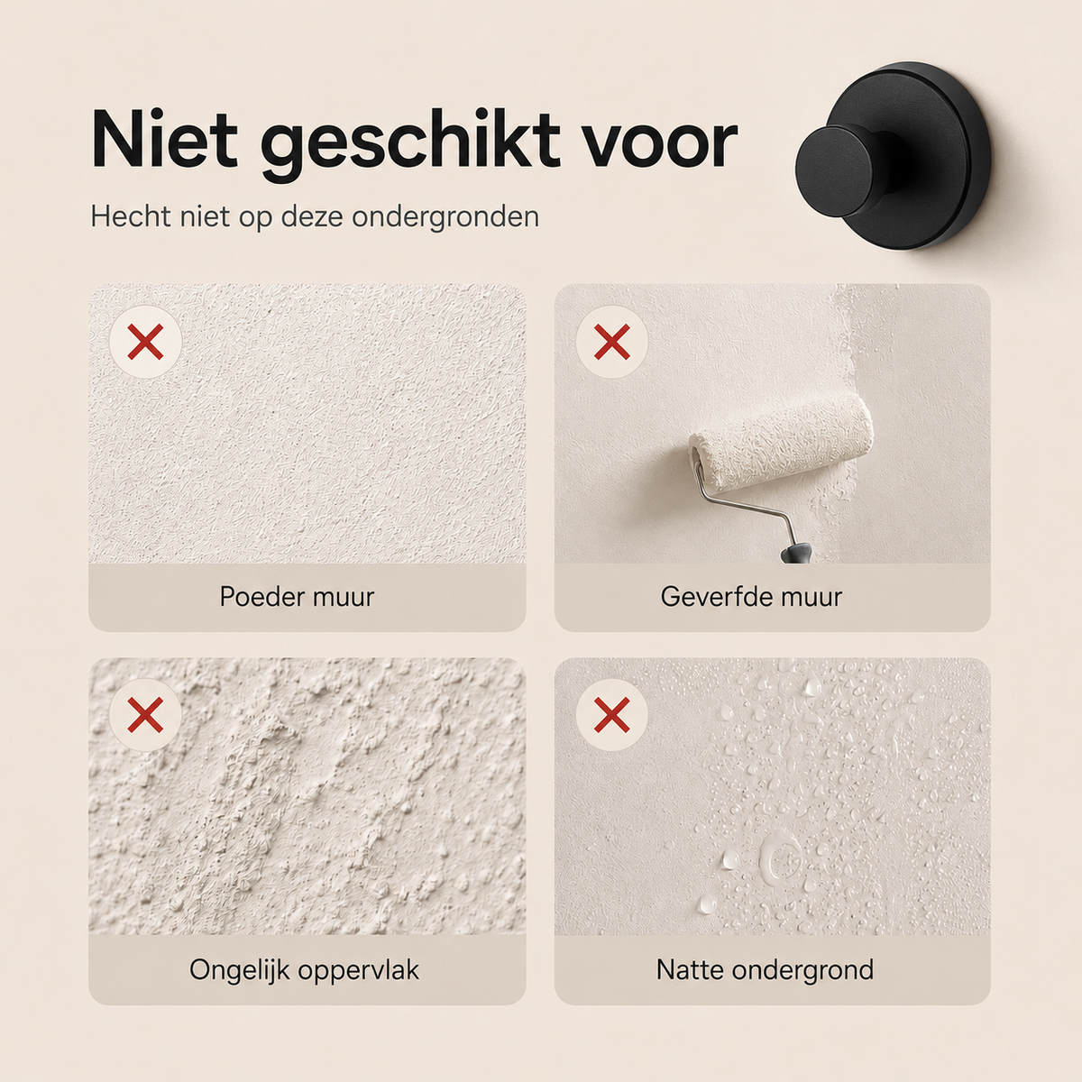 GripLock™ Pro – Extra ophangruimte zonder gaten, schroeven of gedoe l 1+1 GRATIS