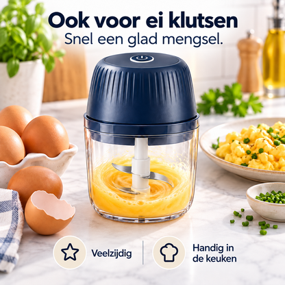 PrepEase™ Pro l Mini Keukenhakker & Mixer Hak, meng en kluts in seconden – zonder eindeloos snijwerk