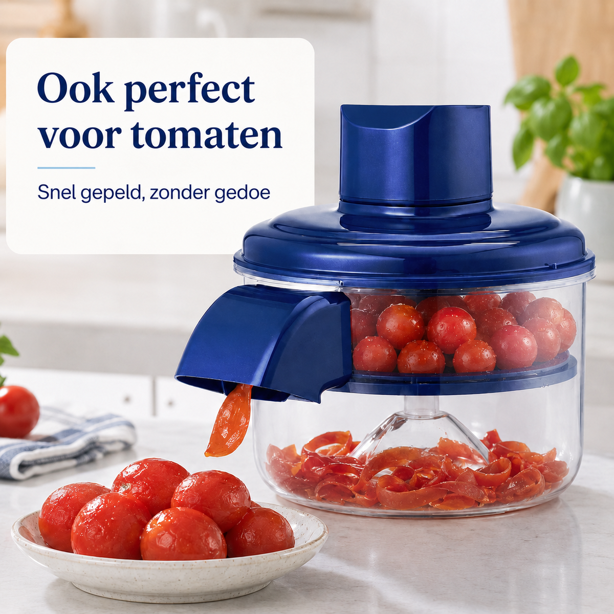 PeelEase™ Pro – Elektrische Aardappel- & Groenteschiller l Klaar met eindeloos handmatig schillen? PealEase™ neemt het vervelende werk voor je uit handen