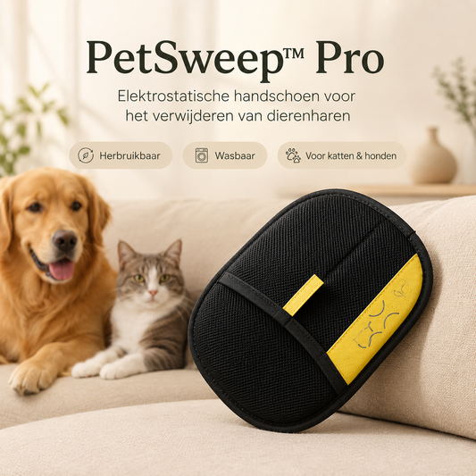 PetSweep™ Pro – Elektrostatische Dierenhaar Handschoen