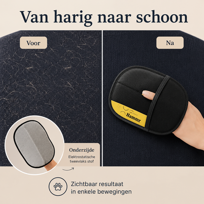 PetSweep™ Pro – Elektrostatische Dierenhaar Handschoen