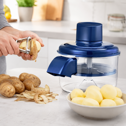 PeelEase™ Pro – Elektrische Aardappel- & Groenteschiller