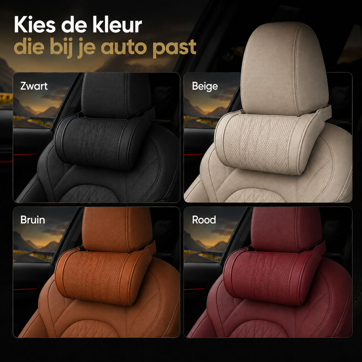 RoadRest™ Pro l Vult de ruimte achter je nek voor comfortabelere autoritten