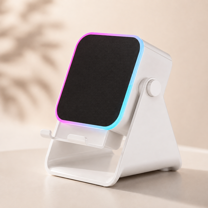 RiffDock™ Pro l Meer geluid, handsfree kijkcomfort en sfeervolle verlichting in één slimme standaard