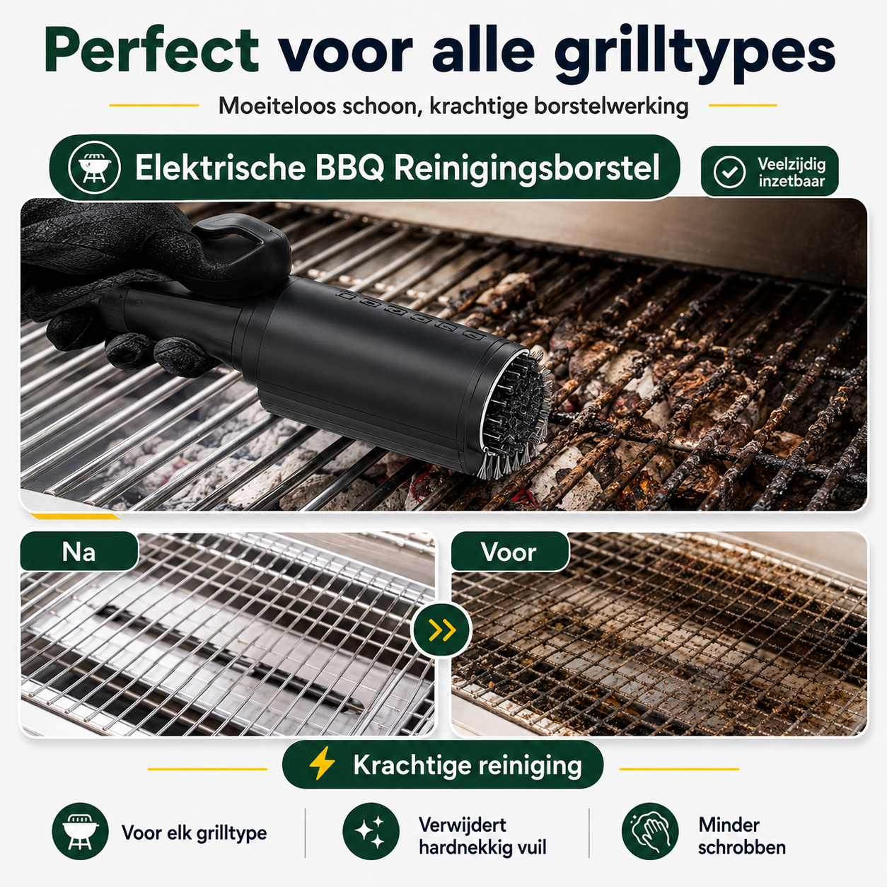 GrillForce™ Pro BBQ Borstel