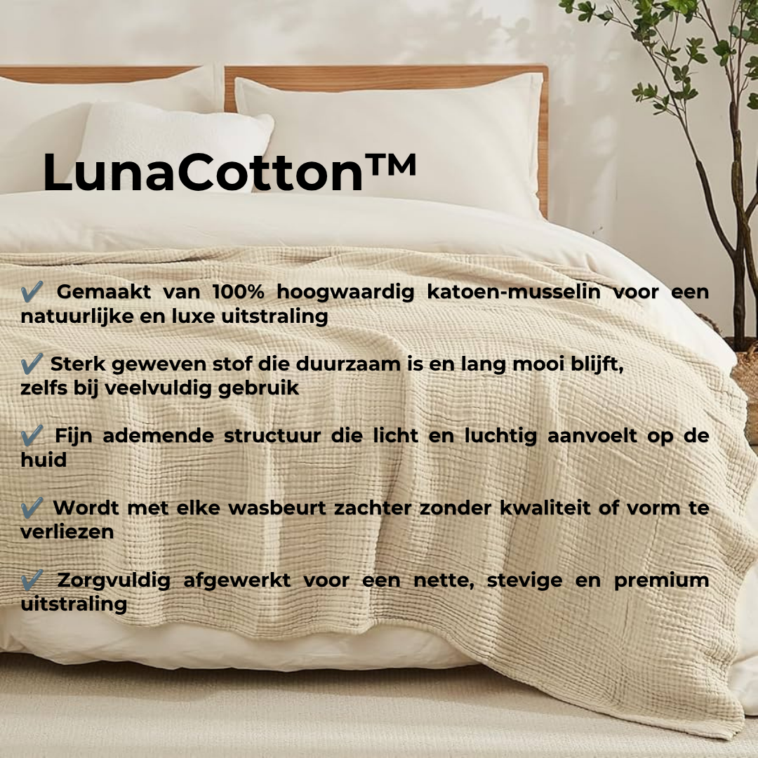 LunaCotton™ Luxe Musselin Deken